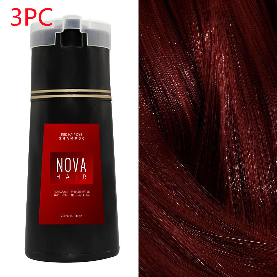 3-in-1 Natural Hair Dye Shampoo for Men and Women | Fast and Long-Lasting Black Hair Dye with Hair Care Benefits"