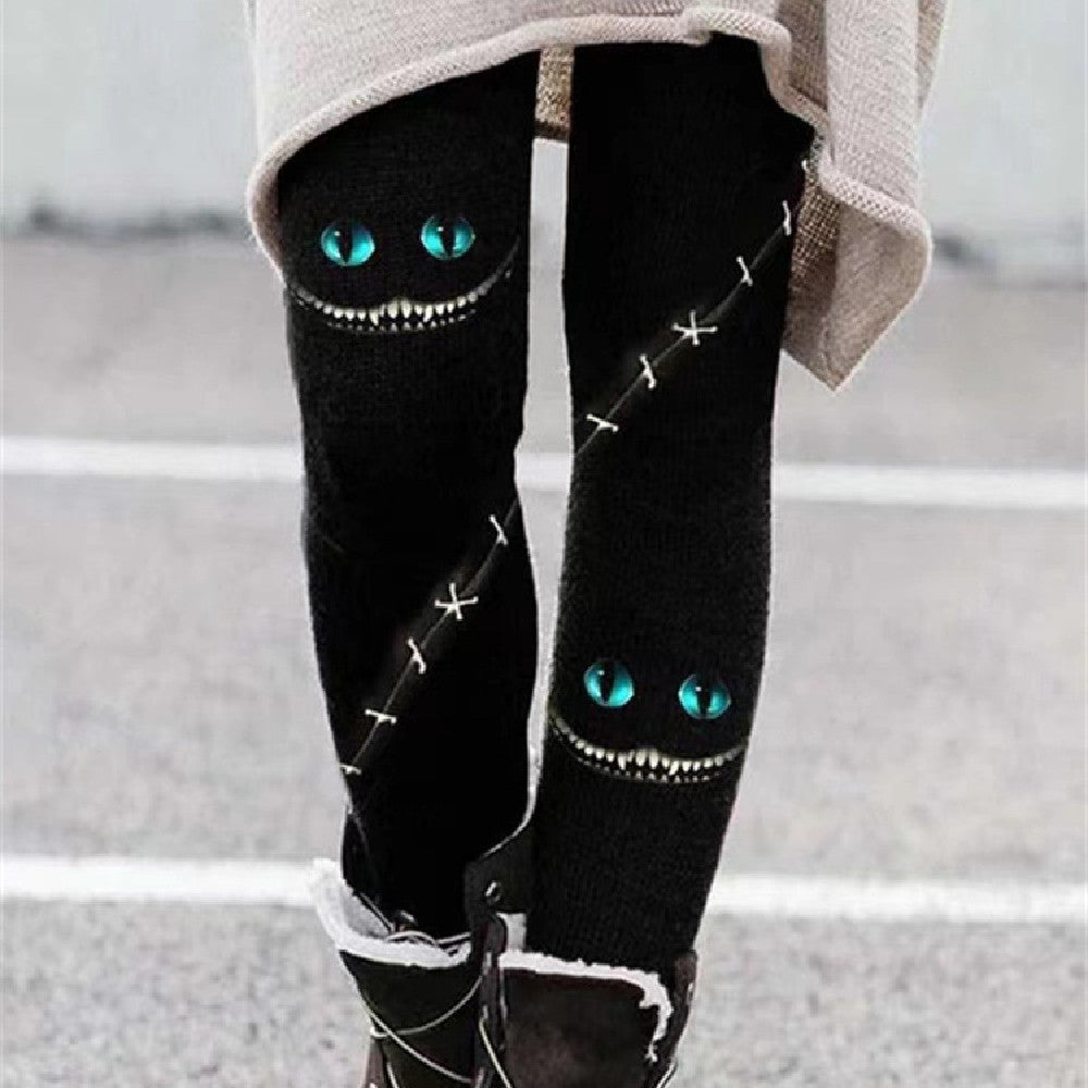 "Trendy fashion pattern elastic leggings for women featuring a stylish design and comfortable fit, available at Touchy Design."