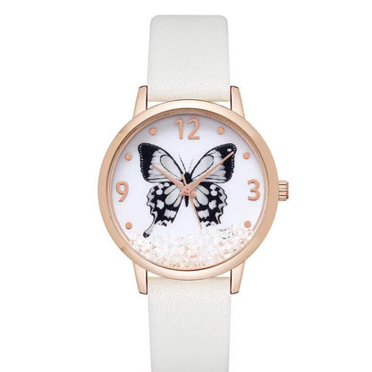 Women's Fashion Numbers Rhinestone Butterfly Quartz Watch touchydesign