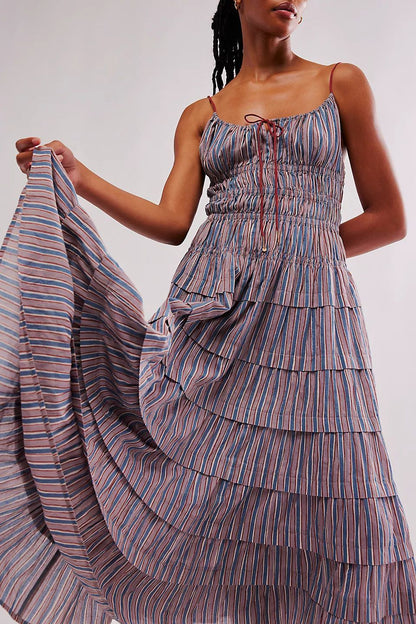 Women's Fashion Casual Smocking Dress