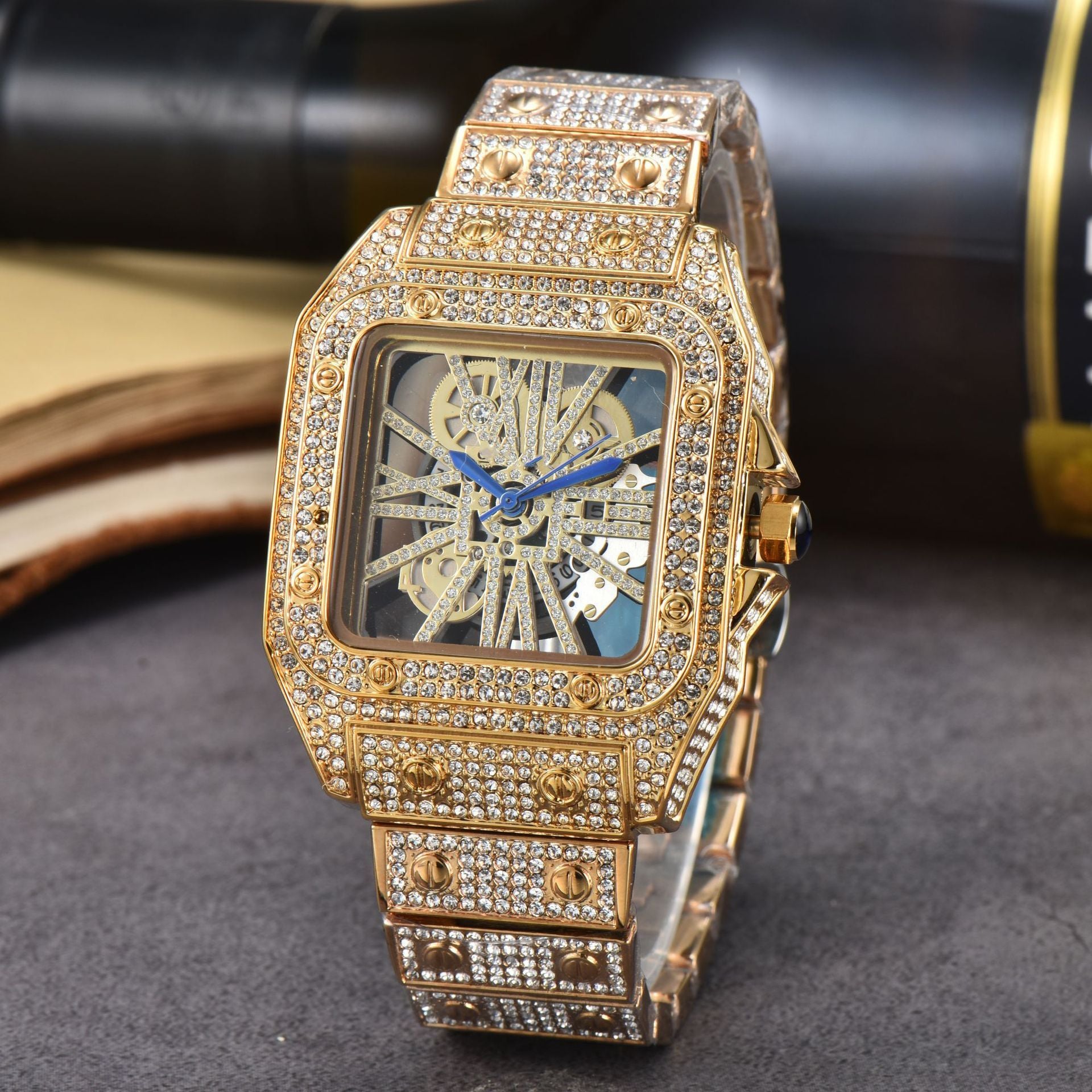 Women's Diamond Fashion Steel Strap Watch touchydesign