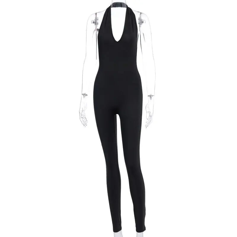 Women Skinny Sleeveless Jumpsuit touchydesign