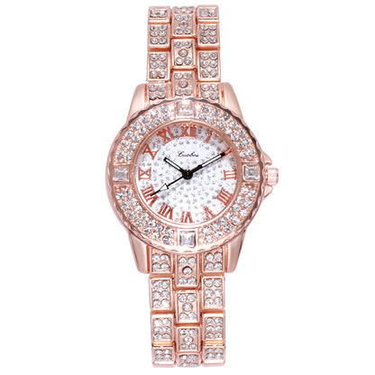 Women's Fashion Simple Rhinestone Alloy Quartz Watch touchydesign