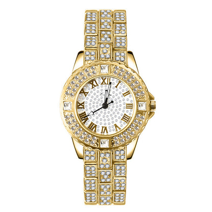 Women's Fashion Simple Rhinestone Alloy Quartz Watch touchydesign