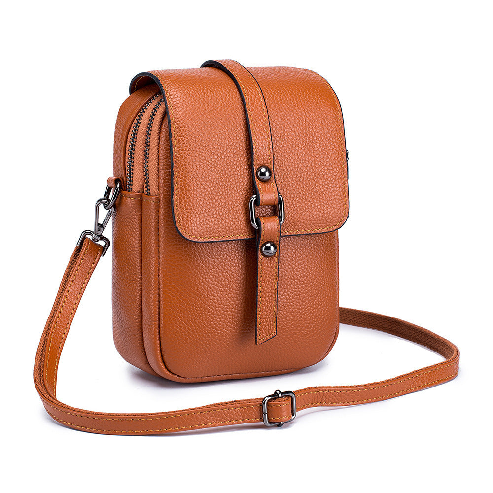 Leather Diagonal Bag For Mobile Phone Shoulder Bags Women touchydesign