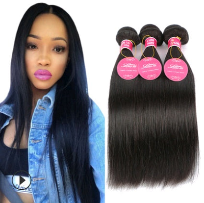 Real human hair straight wave human hair hair curtain natural color wig hair extension touchydesign