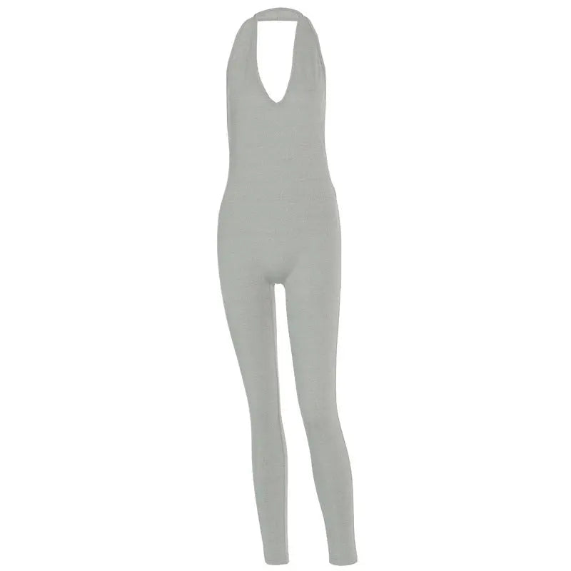 Women Skinny Sleeveless Jumpsuit touchydesign