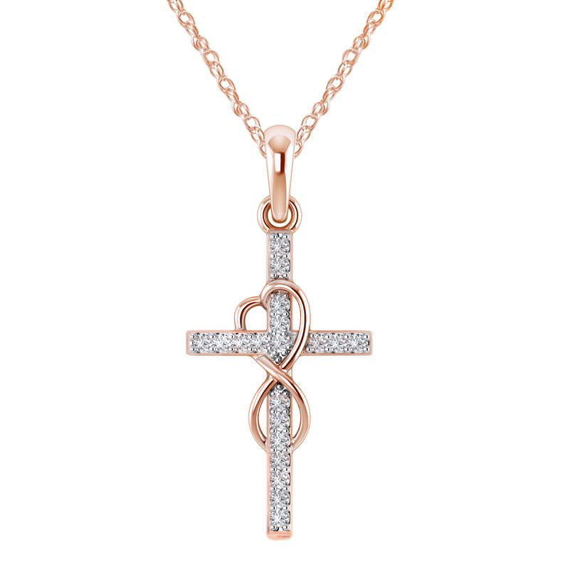 Alloy Pendant With Diamond And Eight-character Cross touchydesign