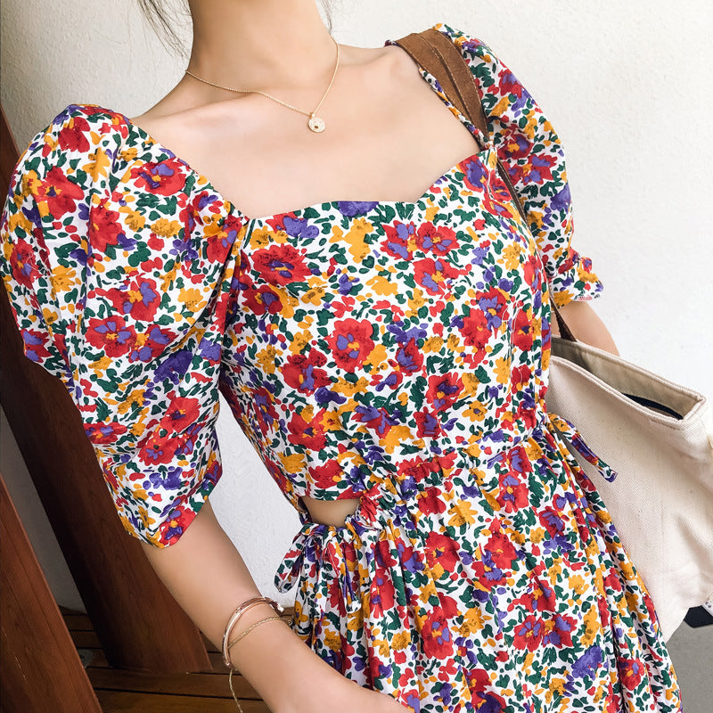 Women's Cotton Printed Floral Dress For Women Summer touchydesign