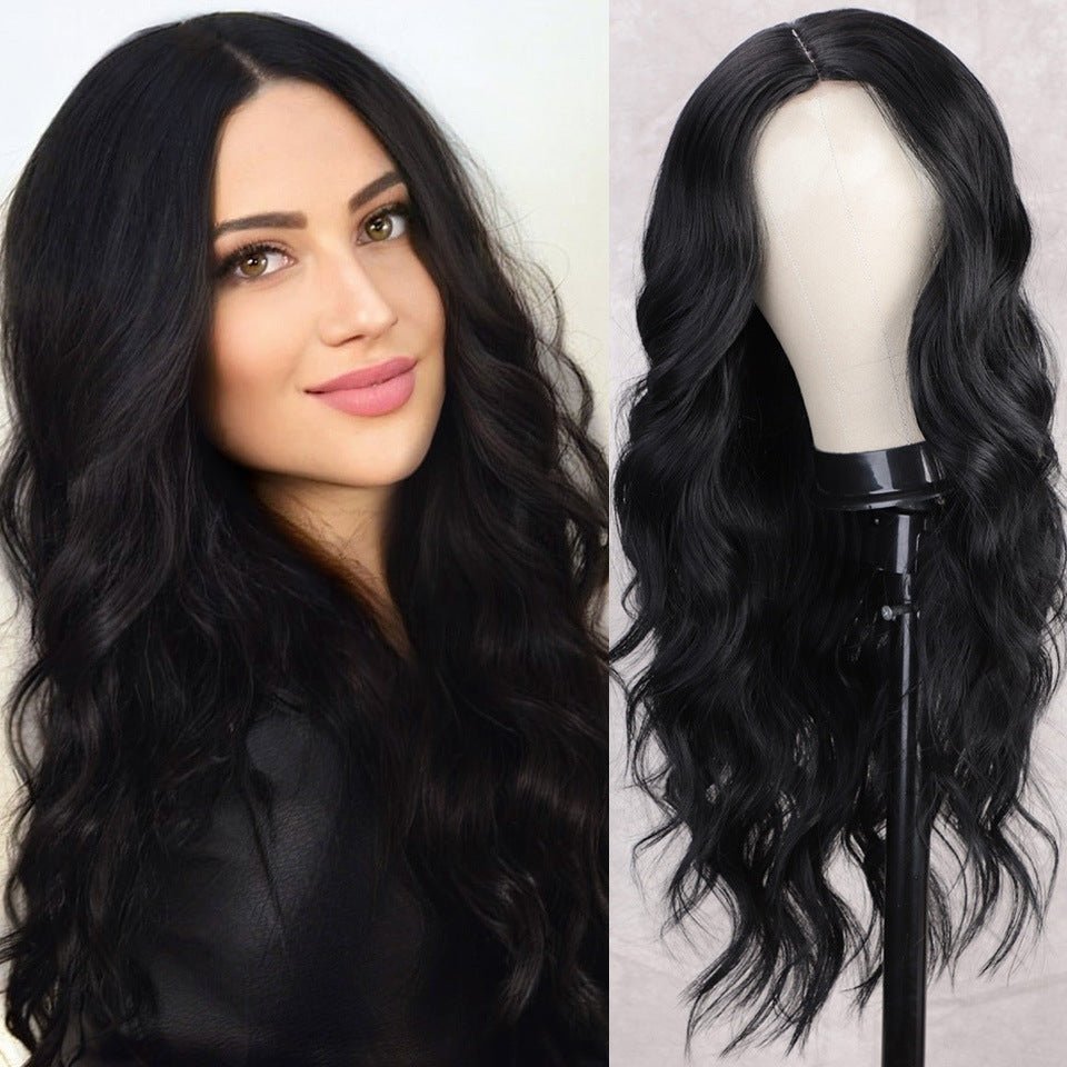 Long Hair Wigs European And American Ladies With Long Curly Hair touchydesign