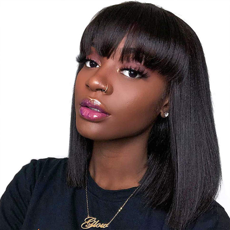 Unice Hair Full Machine Human Hair Wigs For Black Women touchydesign