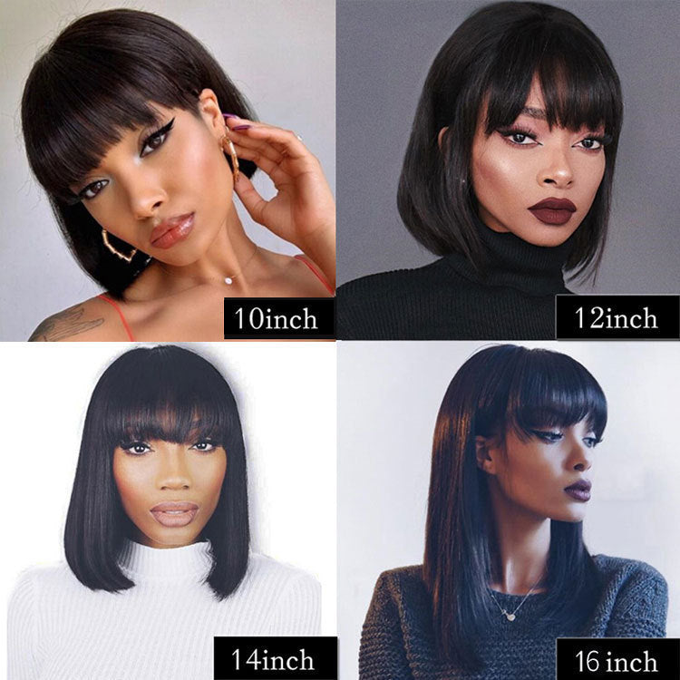 Unice Hair Full Machine Human Hair Wigs For Black Women touchydesign