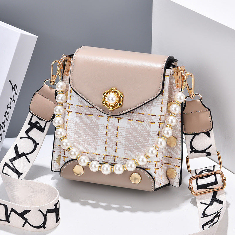 Women's Fashion Crossbody Bag - Cute Princess Wallet & Classic Shoulder Bag with Pearl Chain | Summer Phone Bag"