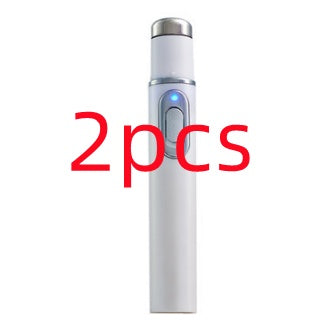 Blue light therapy acne laser pen for scar and wrinkle removal. Skin care device uses LED technology for clear, smooth skin treatment.