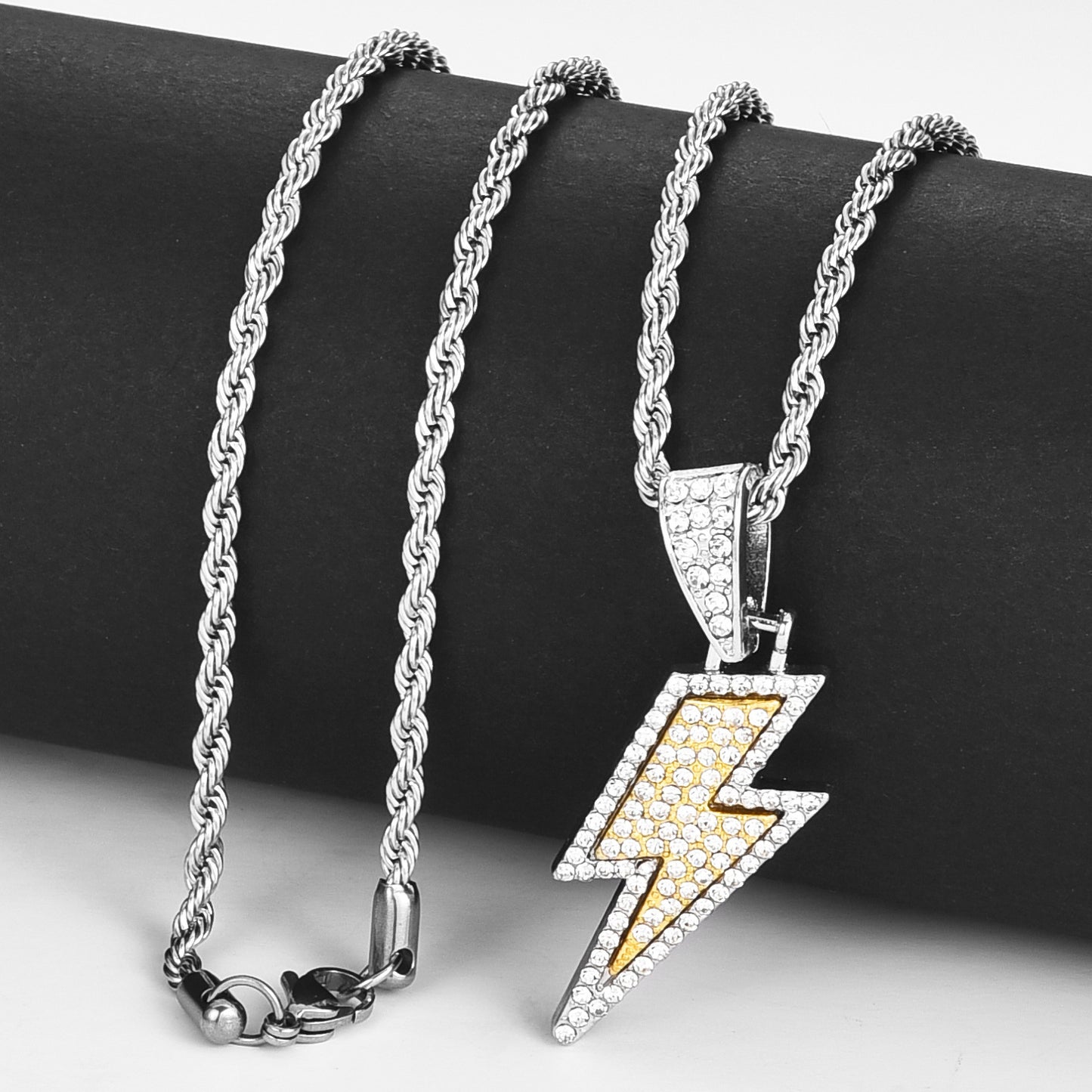 Hip Hop Accessories Double Layer Lightning Necklace touchydesign