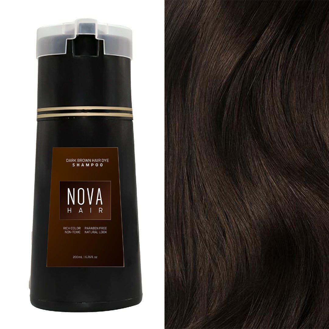 3-in-1 Natural Hair Dye Shampoo for Men and Women | Fast and Long-Lasting Black Hair Dye with Hair Care Benefits"