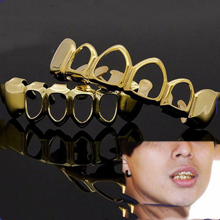 Halloween Gold Spiked Braces - Prom Dress Up & Costume Accessory