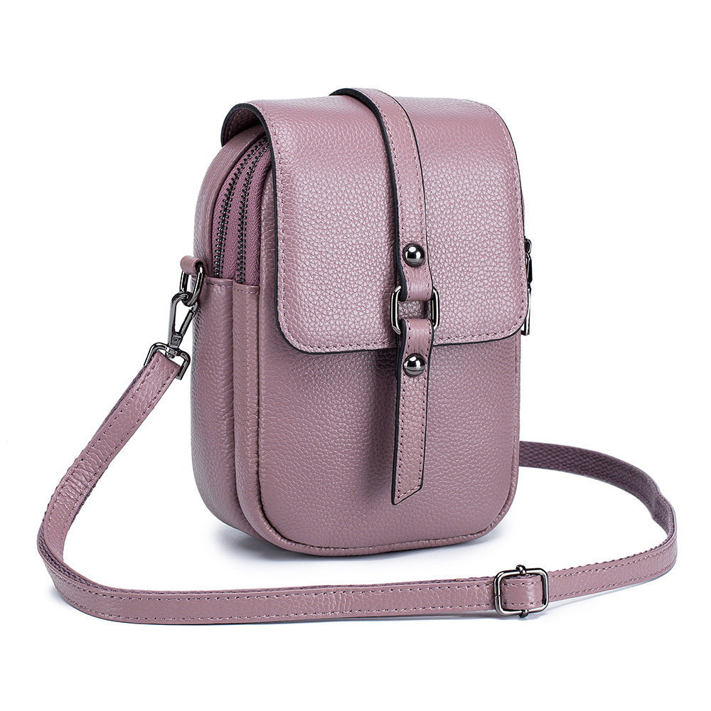 Leather Diagonal Bag For Mobile Phone Shoulder Bags Women touchydesign