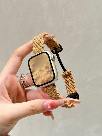 Watch Strap Fashion Casual Plush Knitted Autumn And Winter Women's touchydesign