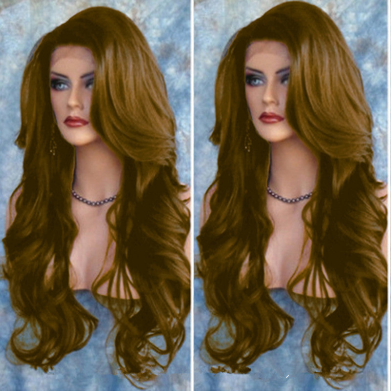 Big wave wig with voluminous curly hair – natural-looking wavy wig for women, perfect for glamorous hairstyles in the US.