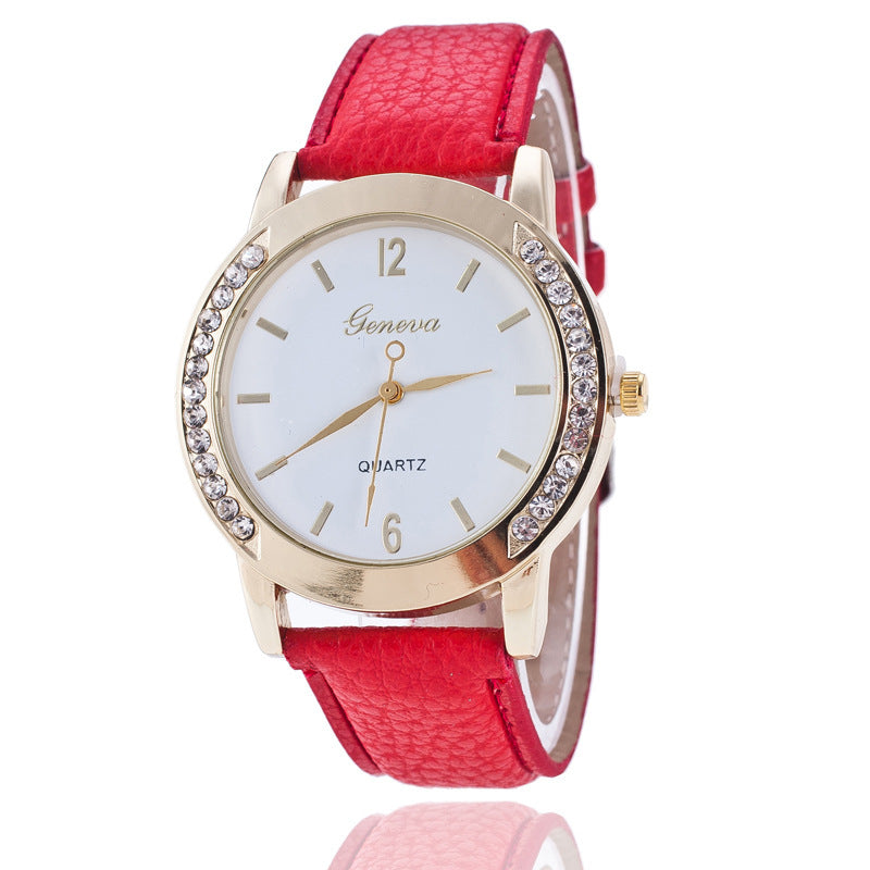 Geneva Diamond Quartz Watch Women touchydesign