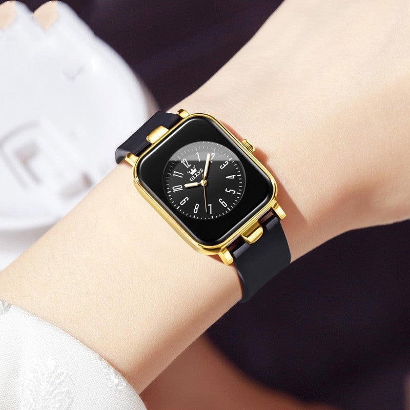 Simple Trendy Silicone Band Quartz Watch For Women touchydesign