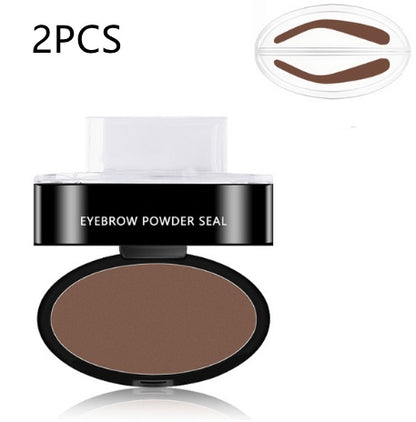 Eyebrow Powder Stamp Tint Kit - Waterproof Eyebrow Stencil & Lift Enhancer for Professional Makeup |