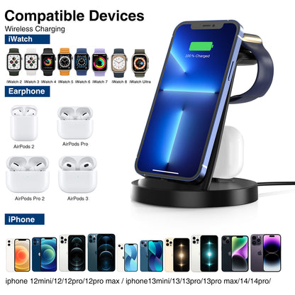 Three-in-one Magnetic Wireless Charger Mobile Phone Holder