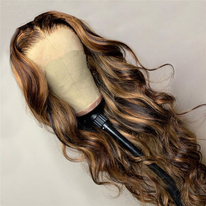 Women's Fashion Foreign Trade Wigs, Long Curly Hair, Chemical Fiber Wigs, Rose Net touchydesign