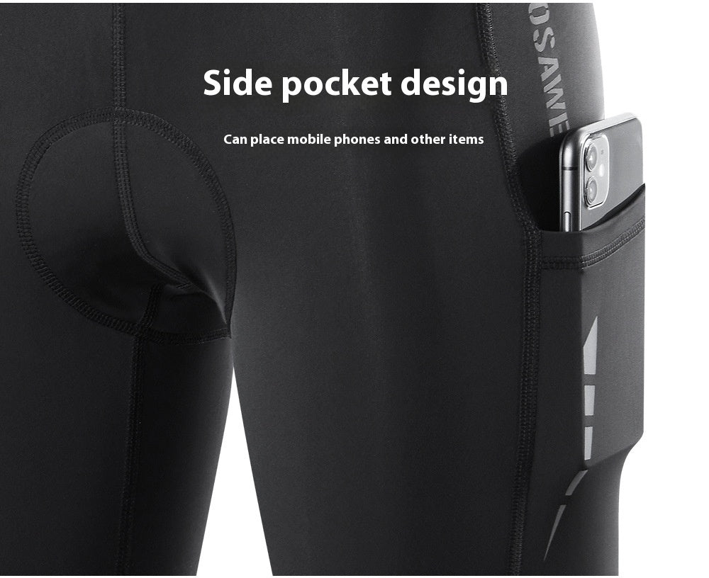 Here’s an alt text description optimized for SEO:  **"Quick-Drying Breathable Cycling Trousers with Silicone Cushion - Comfortable and Performance-Enhancing Bike Shorts for Optimal Riding Experience."**