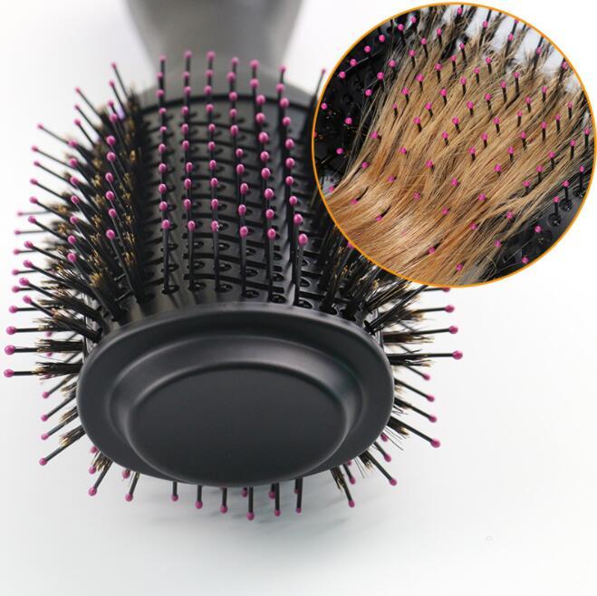 One-step electric hair dryer comb - multifunctional brush for straightening and curling. All-in-one hair styling tool for efficient drying and styling.