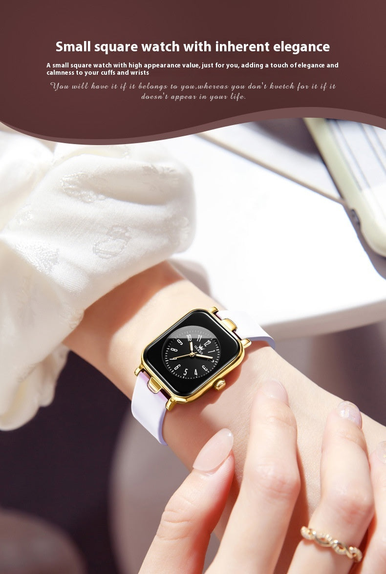 Simple Trendy Silicone Band Quartz Watch For Women touchydesign