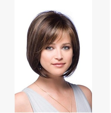 Short straight hair brown fashion wig touchydesign