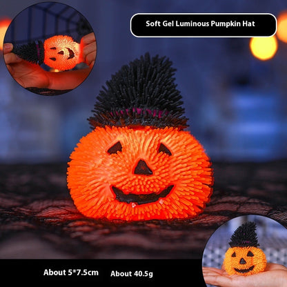 Light up your Halloween with our luminous TPR pressure reduction toy ball. Ideal for stress relief and Halloween-themed fun, this glow-in-the-dark ball offers both a calming experience and festive excitement