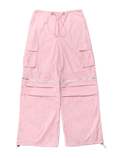 Overalls New Split Loose Zip Trousers touchydesign