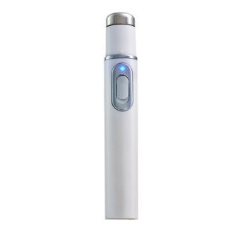 Blue light therapy acne laser pen for scar and wrinkle removal. Skin care device uses LED technology for clear, smooth skin treatment.