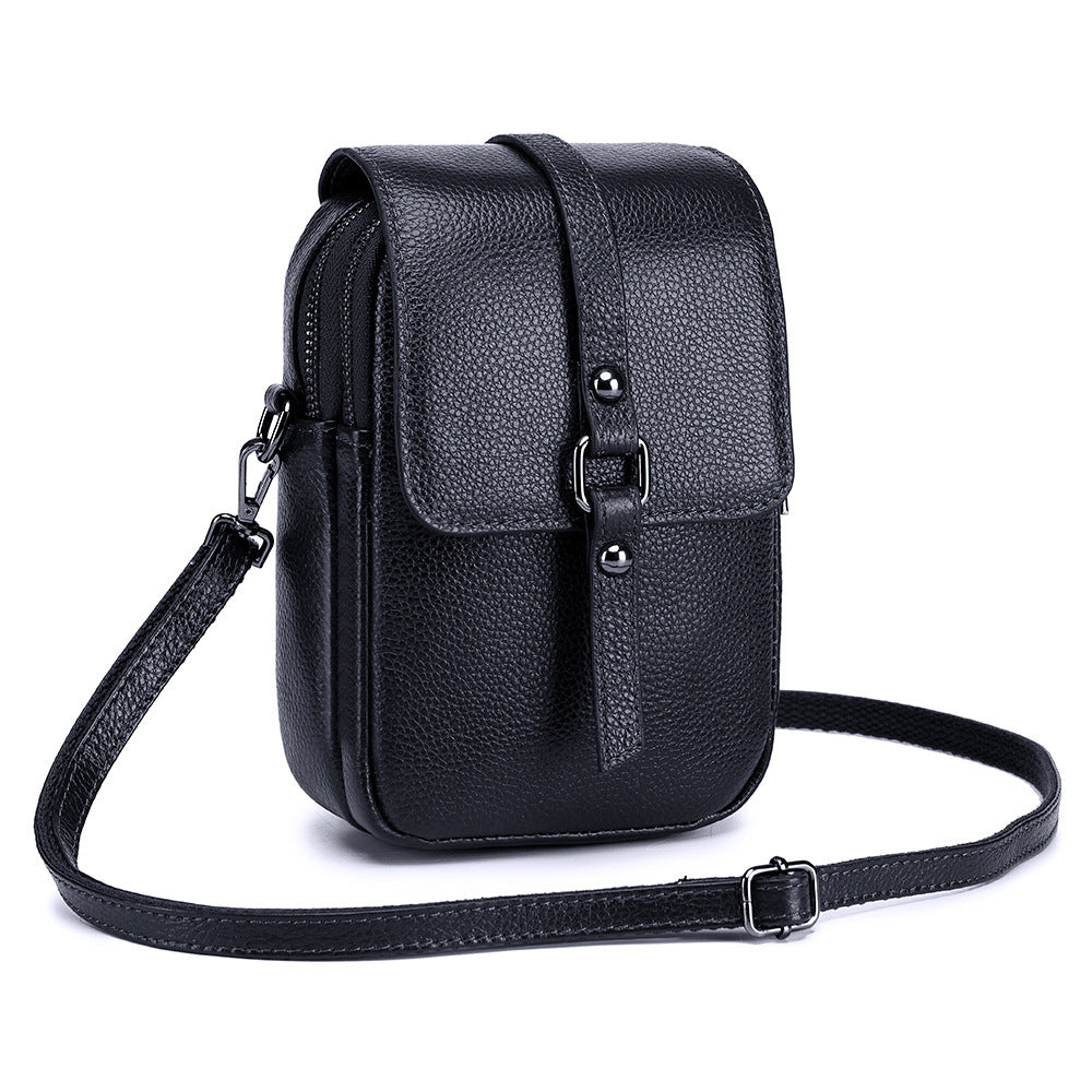 Leather Diagonal Bag For Mobile Phone Shoulder Bags Women touchydesign