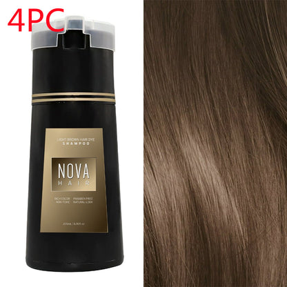 3-in-1 Natural Hair Dye Shampoo for Men and Women | Fast and Long-Lasting Black Hair Dye with Hair Care Benefits"