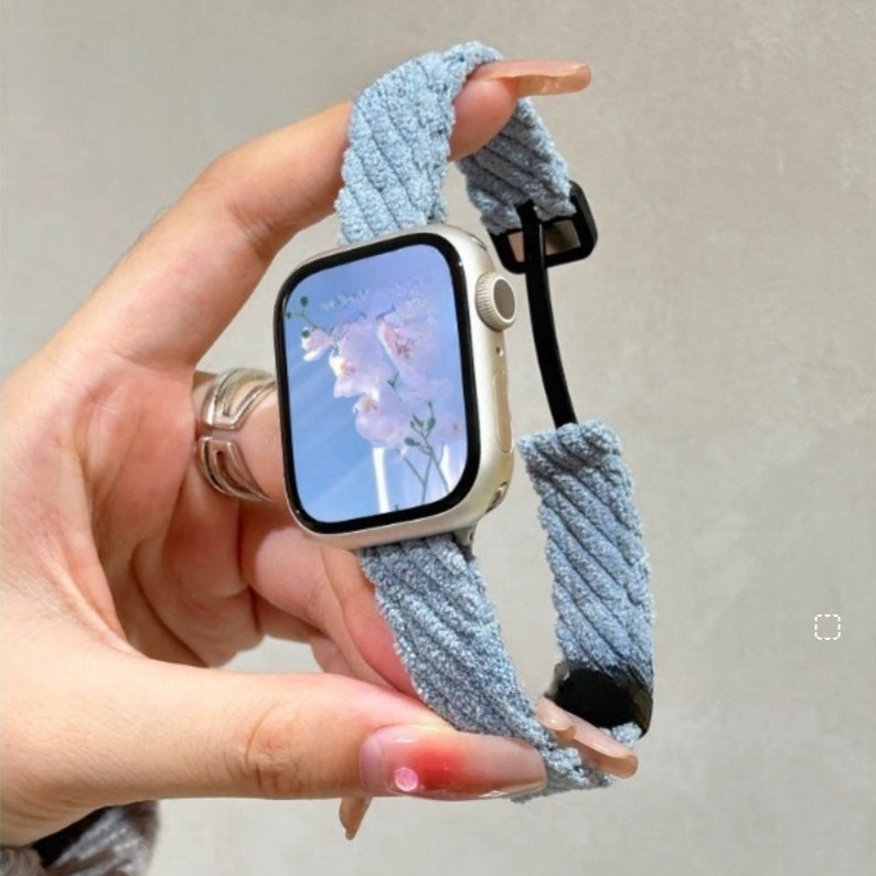 Watch Strap Fashion Casual Plush Knitted Autumn And Winter Women's touchydesign