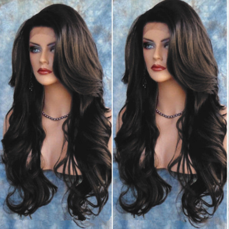 Big wave wig with voluminous curly hair – natural-looking wavy wig for women, perfect for glamorous hairstyles in the US.