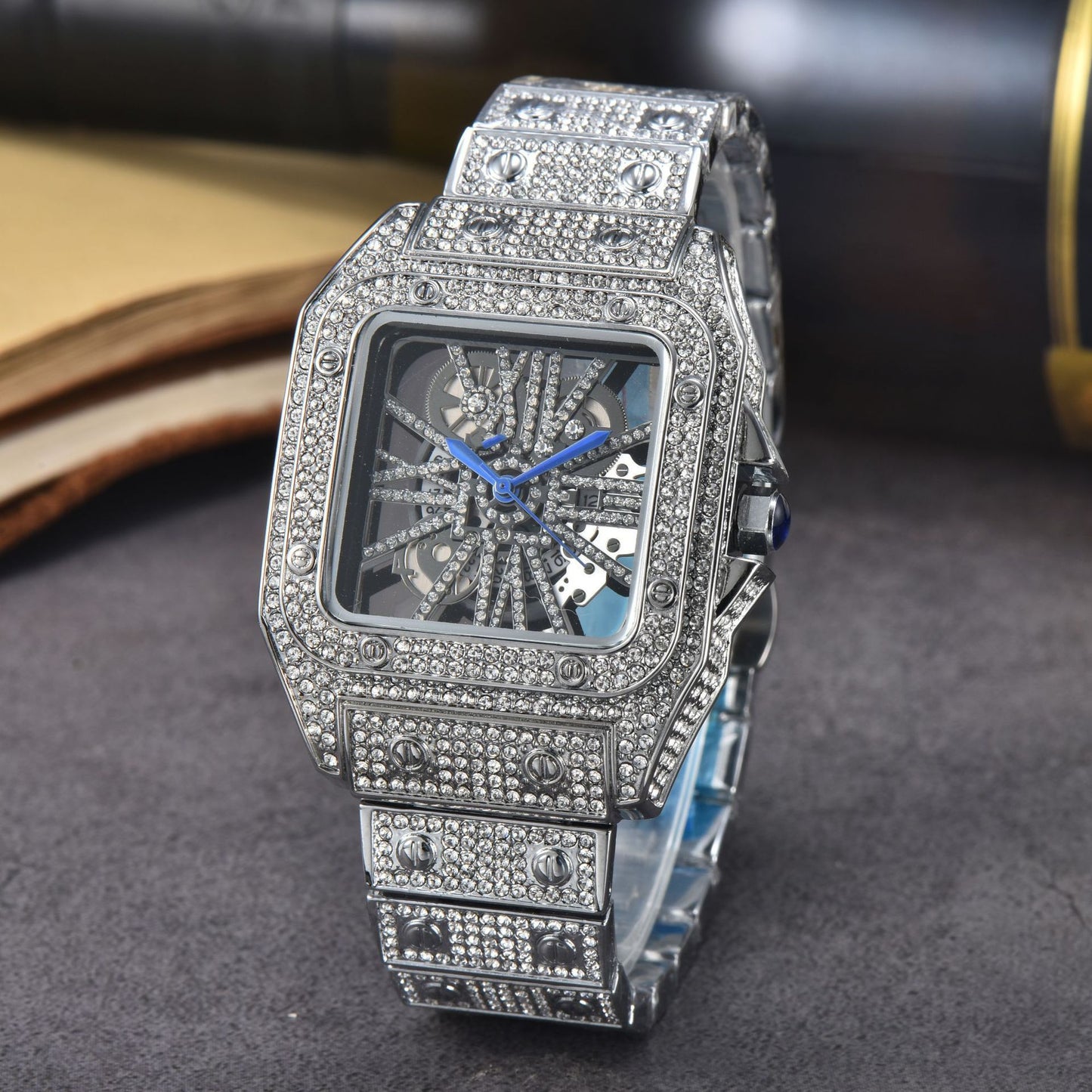 Women's Diamond Fashion Steel Strap Watch touchydesign