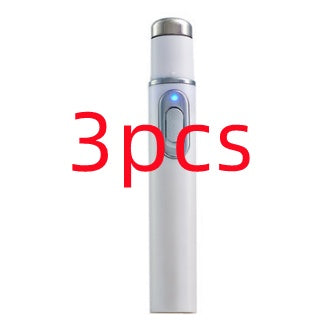 Blue light therapy acne laser pen for scar and wrinkle removal. Skin care device uses LED technology for clear, smooth skin treatment.