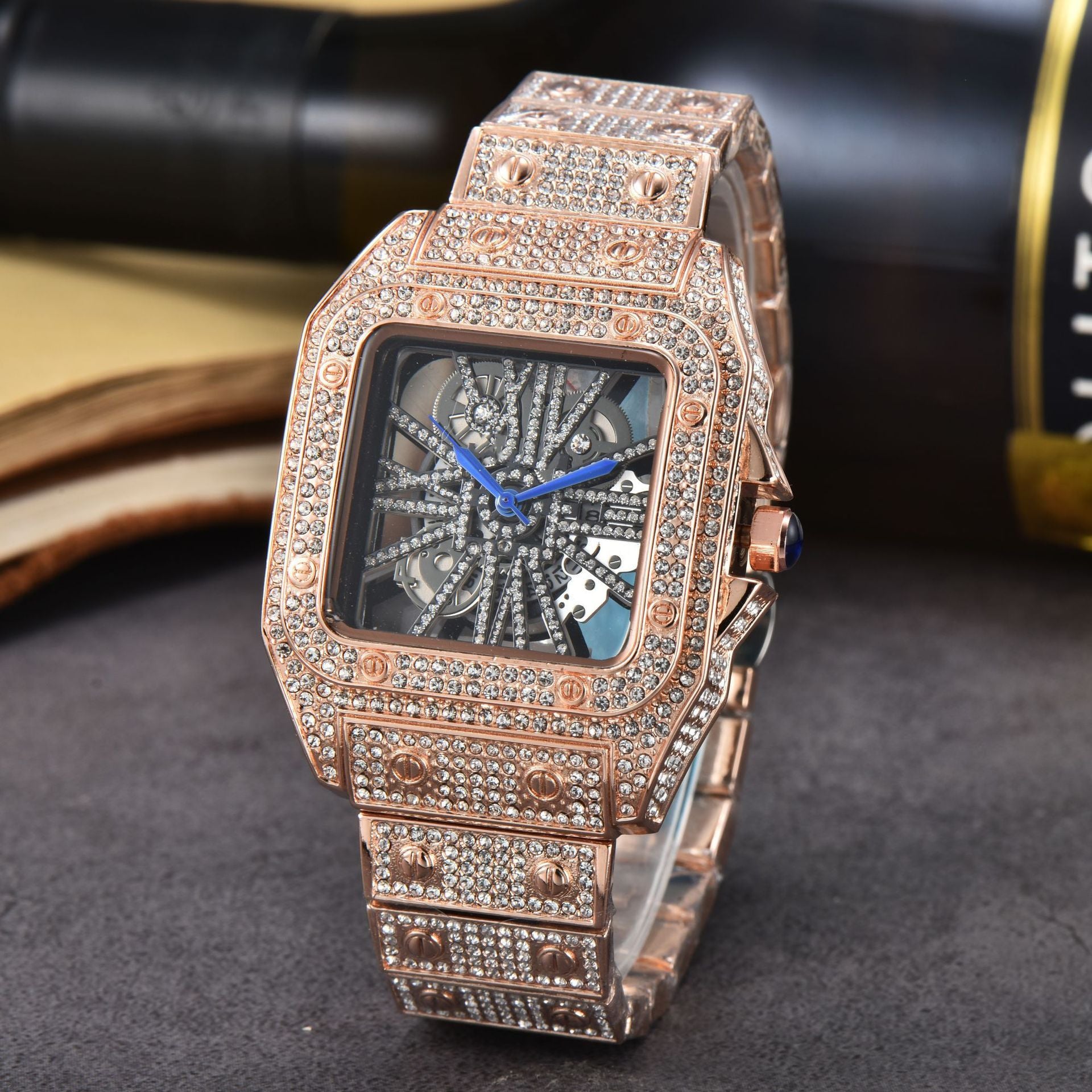 Women's Diamond Fashion Steel Strap Watch touchydesign