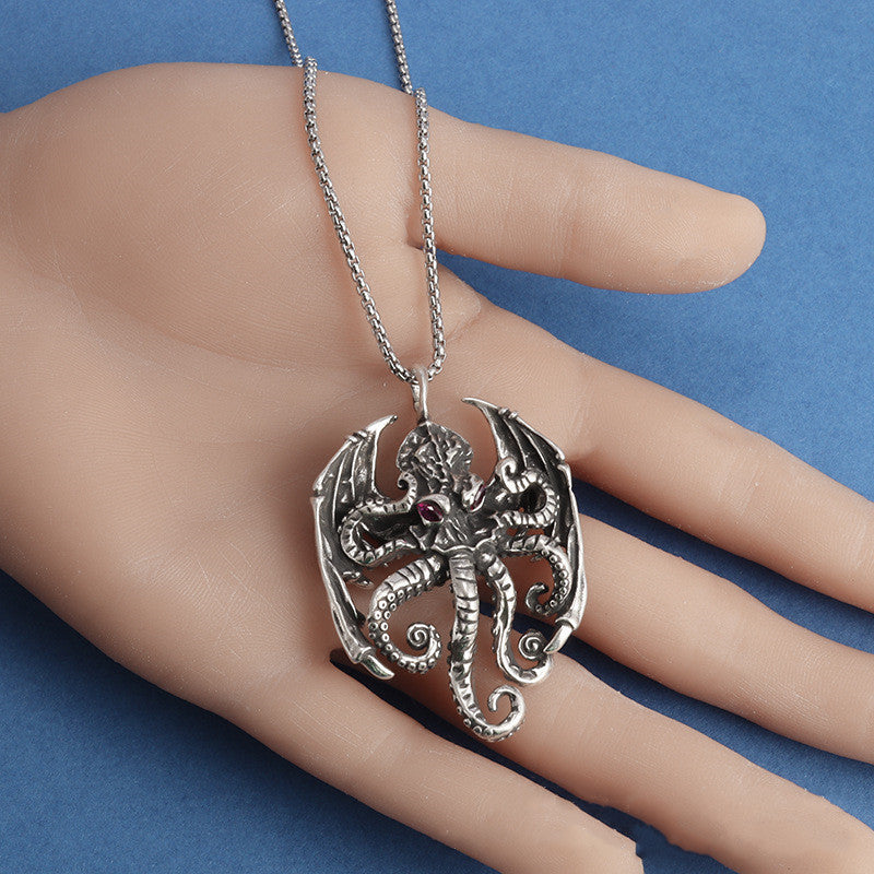 Women's Octopus Monster Punk Necklace touchydesign