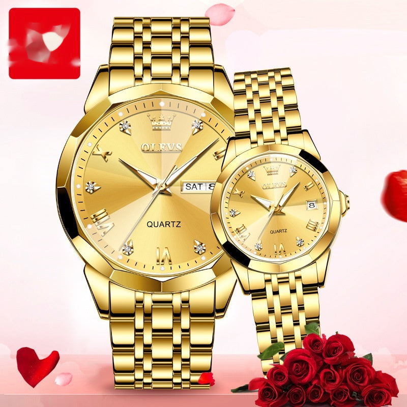 Quartz Watch Valentine's Day Gift Couple Watch Men touchydesign