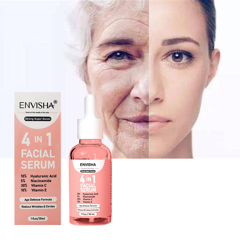 Anti-aging facial serum - reduces wrinkles and brightens skin with whitening formula. Skincare treatment for youthful, radiant complexion.