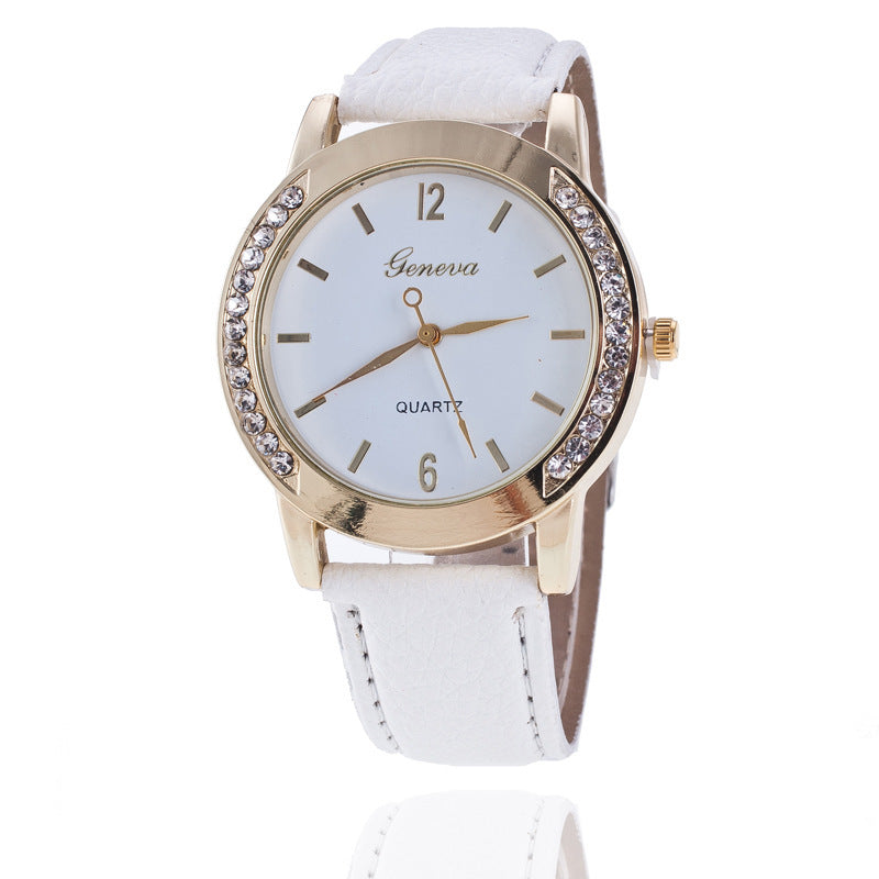 Geneva Diamond Quartz Watch Women touchydesign