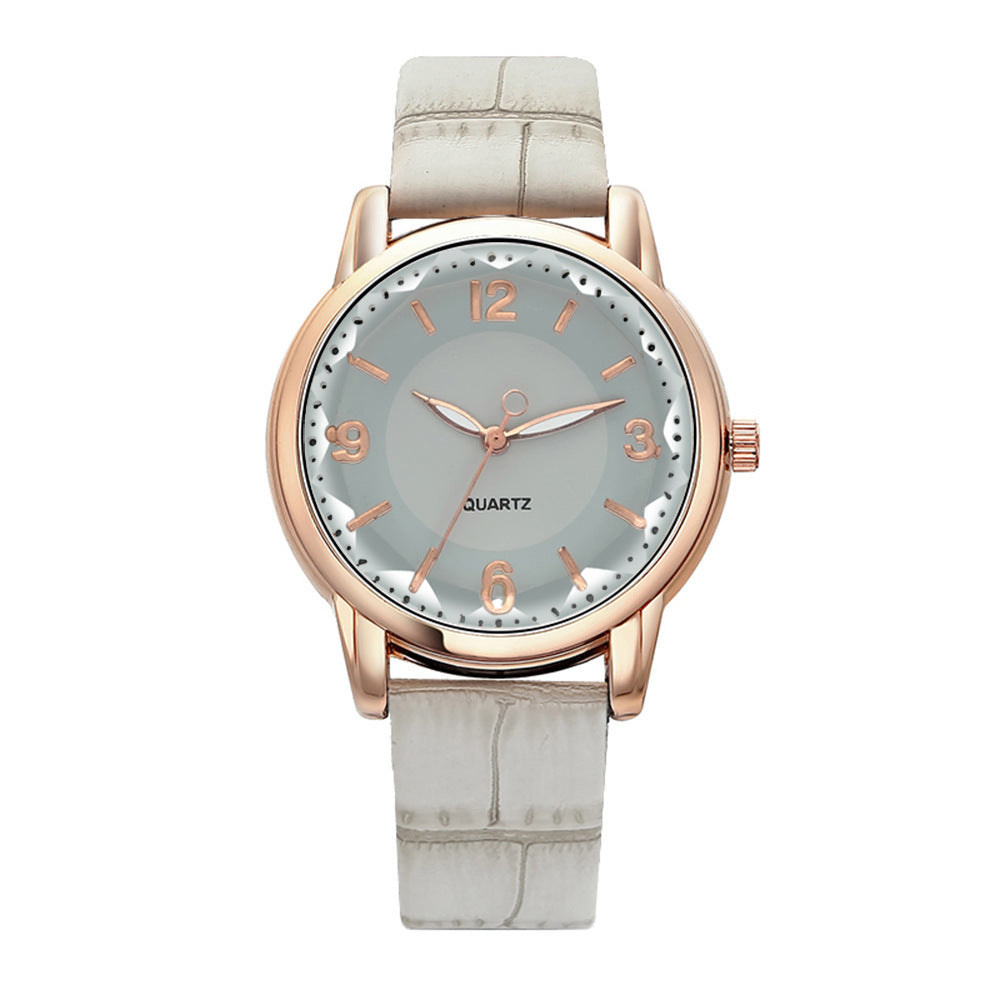 Women's Two-tone Dial Belt Quartz Watch touchydesign