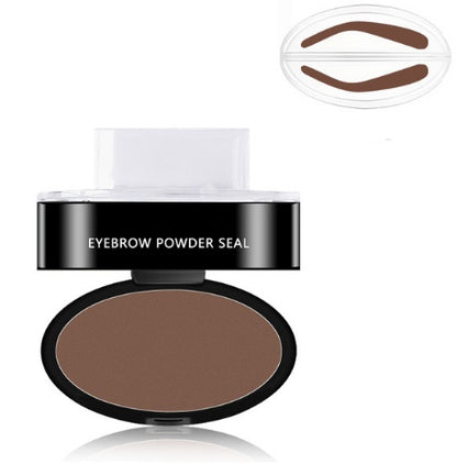 Eyebrow Powder Stamp Tint Kit - Waterproof Eyebrow Stencil & Lift Enhancer for Professional Makeup |