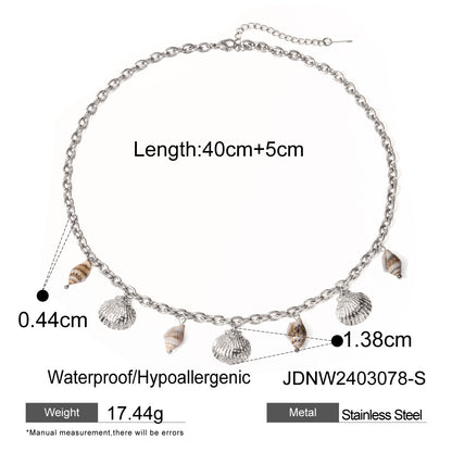 Beautiful Stainless Steel Starfish Shell Conch Bracelet For Women Fashion Beach Bracelets Birthday Jewelry Gifts touchydesign